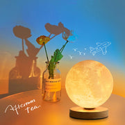 Creative 3D Magnetic Floating Levitating Moon Lamp Touch Control 3 Color Moon Light Lunar Night Light For Home Office Room Decor