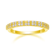 For Love - A Wedding Ring Set With Top-quality Moissanite S925 Silver And Platinum-plated Diamond Can Be Tested With A Diamond Pen. The Ring Is In Gold And Rose Gold