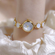 Vintage Bracelet With Aurora-like Natural Shell Waterproof