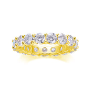 Starlight - Set With Top-quality Moissanite S925, Silver And Platinum-plated Diamond Wedding Ring. The Ring Can Be Tested With A Diamond Pen In Yellow Gold And Rose Gold