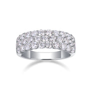 Phantom - Set With Top-quality Moissanite S925 Silver And Platinum-plated Diamond Wedding Ring. The Ring Can Be Tested With A Diamond Pen In Yellow Gold And Rose Gold