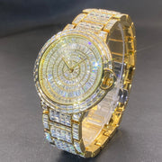 Fashion Full Square Diamond Hip Hop Full Diamond Men's Watch