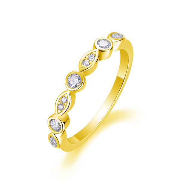Devil's Eye - Set With Top-quality Moissanite S925, Silver And Platinum-plated Diamond Wedding Ring. The Ring Can Be Tested With A Diamond Pen In Yellow Gold And Rose Gold
