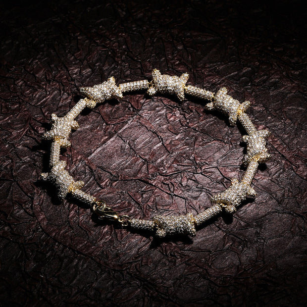 Full zircon wire bracelet