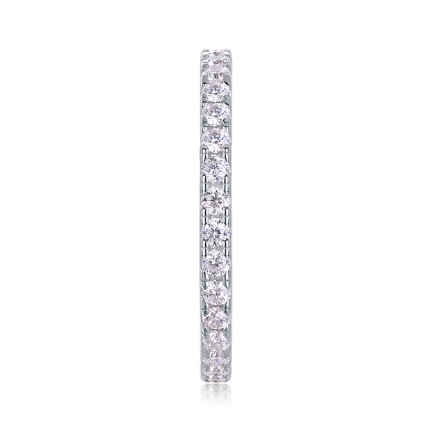 Daytime - A Wedding Ring Set With Top-quality Moissanite S925 Silver And Platinum-plated Diamond Can Be Tested With A Diamond Pen. The Ring Is In Gold And Rose Gold