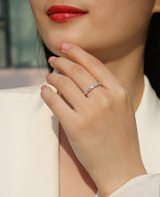 Devil's Eye - Set With Top-quality Moissanite S925, Silver And Platinum-plated Diamond Wedding Ring. The Ring Can Be Tested With A Diamond Pen In Yellow Gold And Rose Gold