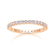 Daytime - A Wedding Ring Set With Top-quality Moissanite S925 Silver And Platinum-plated Diamond Can Be Tested With A Diamond Pen. The Ring Is In Gold And Rose Gold