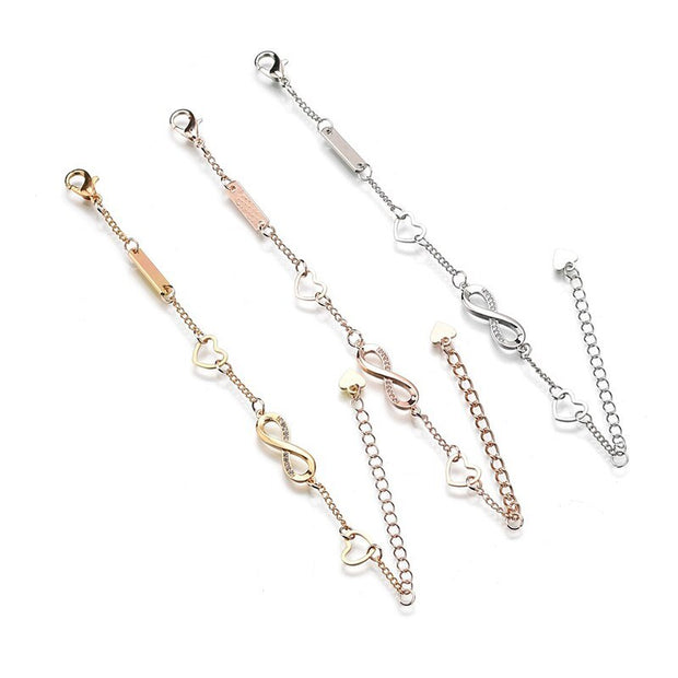 Adjustable Bracelet Micro-inlaid zircon 8 word bracelet female bracelet