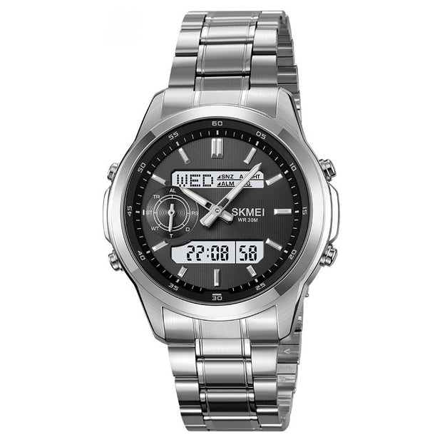 Luminous Multifunctional Men's Steel Strap Watch