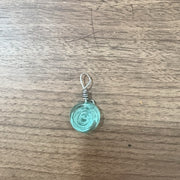 Recycling Glass Spiral Earrings