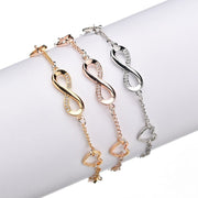 Adjustable Bracelet Micro-inlaid zircon 8 word bracelet female bracelet