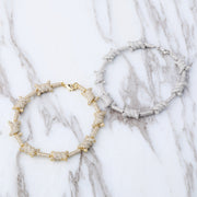 Full zircon wire bracelet