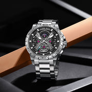 Three-Dimensional Hollow Waterproof Luminous Multifunction Quartz Watch