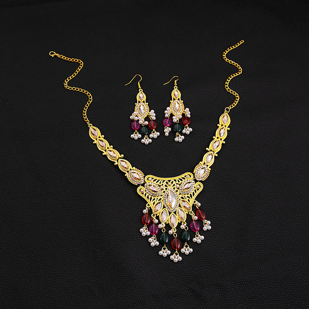 European And American Luxurious Exaggerating Jewelry Suit Retro