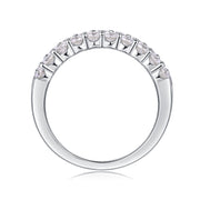 Phantom - Set With Top-quality Moissanite S925 Silver And Platinum-plated Diamond Wedding Ring. The Ring Can Be Tested With A Diamond Pen In Yellow Gold And Rose Gold