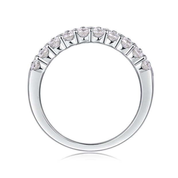 Phantom - Set With Top-quality Moissanite S925 Silver And Platinum-plated Diamond Wedding Ring. The Ring Can Be Tested With A Diamond Pen In Yellow Gold And Rose Gold