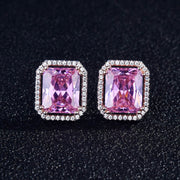 High-end Luxury Elegant Princess Rectangular Zircon Necklace