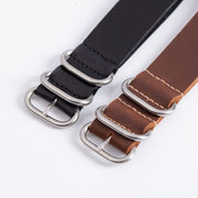 Five-Ring Cowhide Burst Crack Crazy Horse Oil Strap