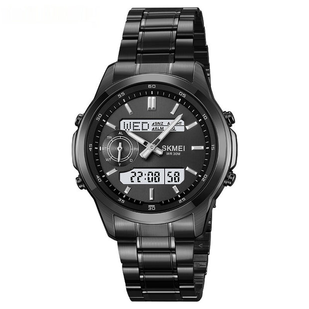 Luminous Multifunctional Men's Steel Strap Watch