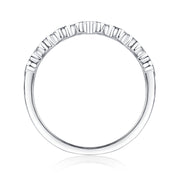 Sparkling - A Wedding Ring Set With Top-quality Moissanite S925 Silver And Platinum-plated Diamond. The Ring Can Be Inspected With A Diamond Pen