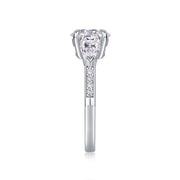 Hand In Hand - A Wedding Ring Set With 2-carat Top-quality Moissanite S925 Silver And Gold-plated Diamond Can Be Inspected With A Diamond Pen