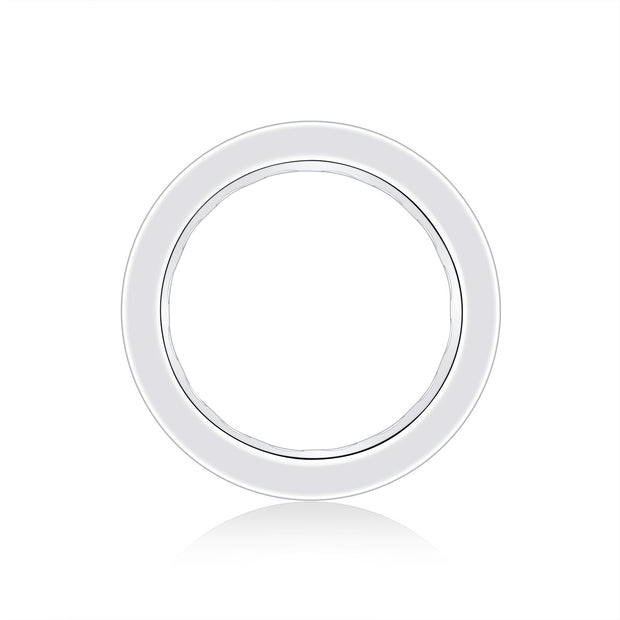 Flowing Cloud Passion - A Wedding Ring Set With 0.3-carat Top-quality Moissanite S925 Silver And Platinum-plated Diamond. The Ring Can Be Inspected With A Diamond Pen