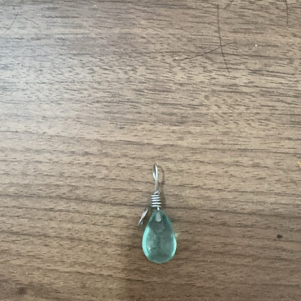 Recycling Glass Spiral Earrings