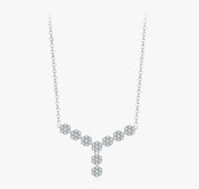 S925 Sterling Silver Light Luxury Full Diamond Flower Ring