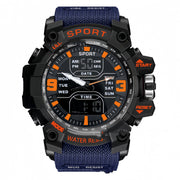 Stylish Black Technology Sports Luminous Boys Electronic Watch