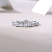 For Love - A Wedding Ring Set With Top-quality Moissanite S925 Silver And Platinum-plated Diamond Can Be Tested With A Diamond Pen. The Ring Is In Gold And Rose Gold