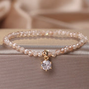 Citrine Bracelet Female Luxury Zircon Pendant Bracelet Fashion Anklet
