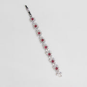 European And American Zircon Necklace Earring Bracelet Wedding Dress Bridal Three-piece Set