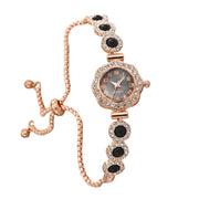 Free Pull-out Bracelet Women's Watch Fashion Color Diamond