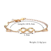 Adjustable Bracelet Micro-inlaid zircon 8 word bracelet female bracelet