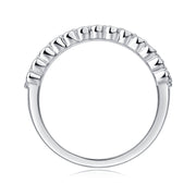 Poetic - A Wedding Ring Set With Top-quality Moissanite S925 Silver And Platinum-plated Diamond Can Be Tested With A Diamond Pen. The Ring Is In Yellow Gold And Rose Gold