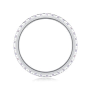 Daytime - A Wedding Ring Set With Top-quality Moissanite S925 Silver And Platinum-plated Diamond Can Be Tested With A Diamond Pen. The Ring Is In Gold And Rose Gold