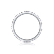 Light Up The Time - A Wedding Ring Set With Top-quality Moissanite S925 Silver And Platinum-plated Diamond Can Be Tested With A Diamond Pen