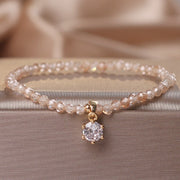 Citrine Bracelet Female Luxury Zircon Pendant Bracelet Fashion Anklet