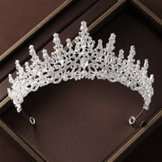Retro Atmospheric Rhinestone Birthday Crown Hair Accessories Three-piece Suit