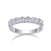 Lucky - A Wedding Ring Set With 0.1-carat Top-quality Moissanite S925 Silver And Platinum-plated Diamond Can Be Tested With A Diamond Pen