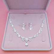 Bridal Necklace Suit Alloy Rhinestone Wedding Accessories
