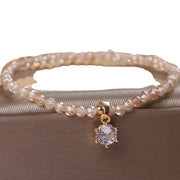 Citrine Bracelet Female Luxury Zircon Pendant Bracelet Fashion Anklet