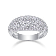 Moonlit Night Stars - A Wedding Ring Set With Top-quality Moissanite S925 Silver And Platinum-plated Diamond. The Ring Can Be Inspected With A Diamond Pen