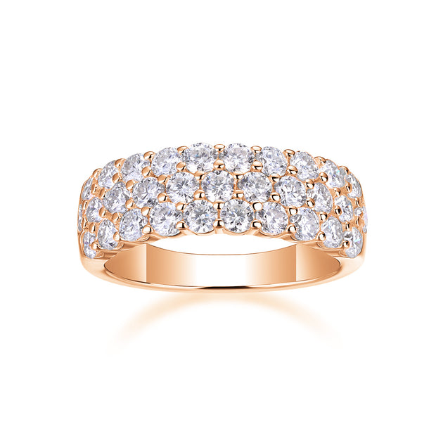 Phantom - Set With Top-quality Moissanite S925 Silver And Platinum-plated Diamond Wedding Ring. The Ring Can Be Tested With A Diamond Pen In Yellow Gold And Rose Gold