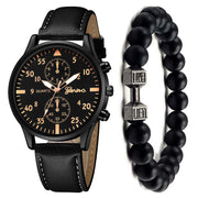 Men's Watch Fashion Quartz Watch Bracelet Set