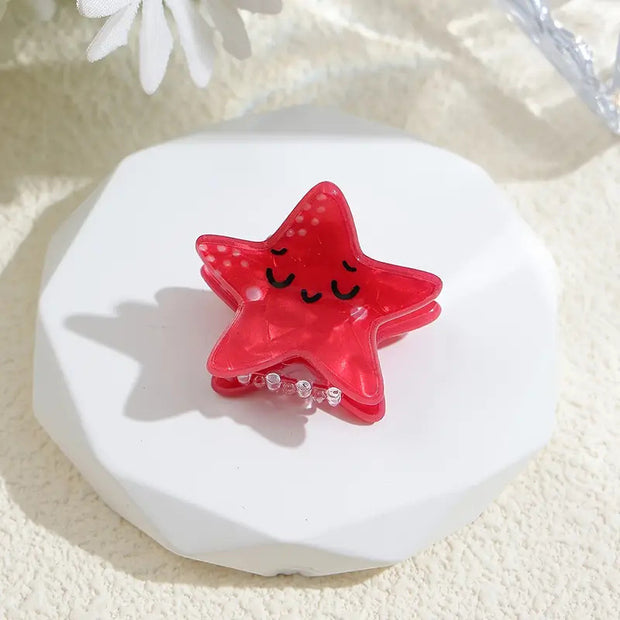 Colorful Marine Small Animal Grip Shell Bang Clip