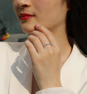 Always By Your Side - A Wedding Ring Set With Top-quality Moissanite S925, Silver And Platinum-plated. The Ring Can Be Tested With A Diamond Pen In Gold And Rose Gold