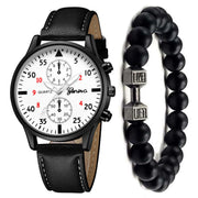 Men's Watch Fashion Quartz Watch Bracelet Set