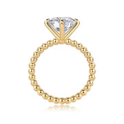 Forget-me-not - A Wedding Ring Set With 3-carat Top-quality Moissanite S925 Silver And Gold-plated Diamond. The Ring Can Be Inspected With A Diamond Pen