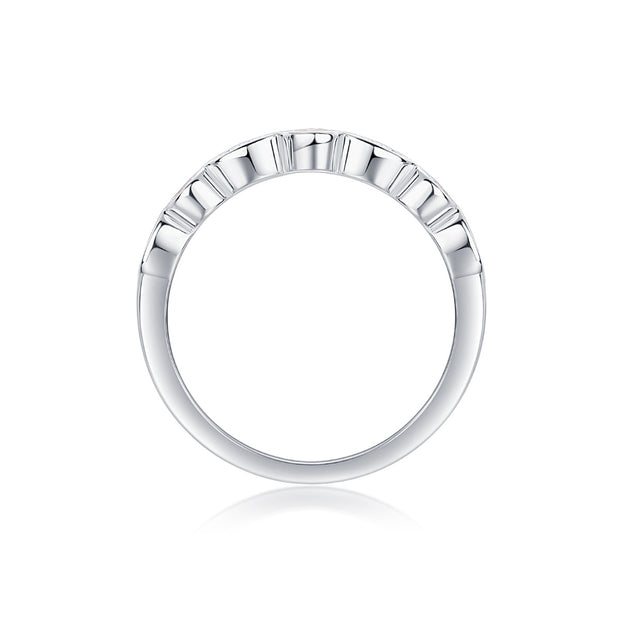 Devil's Eye - Set With Top-quality Moissanite S925, Silver And Platinum-plated Diamond Wedding Ring. The Ring Can Be Tested With A Diamond Pen In Yellow Gold And Rose Gold